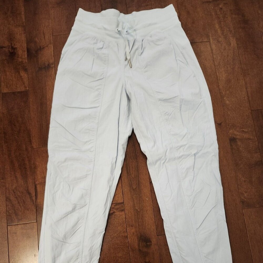 Lululemon women's light blue studio joggers in size 4 lined